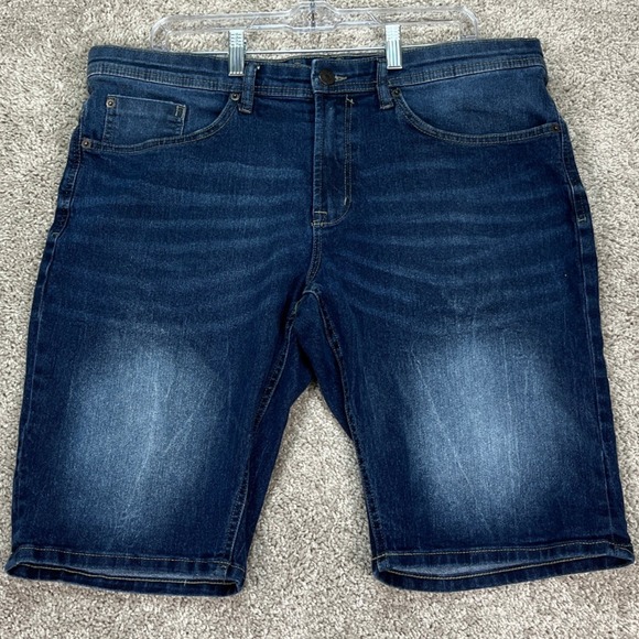 Buffalo David Bitton Other - Buffalo David Bitton 1972 Evan-X Shorts Mens 36 12 Dark Wash Stretch Denim EUC